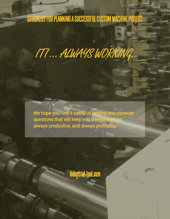 ITI Custom Machines PDF checklist